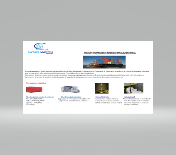 EXPERTS LOGISTICS MAROC Logo